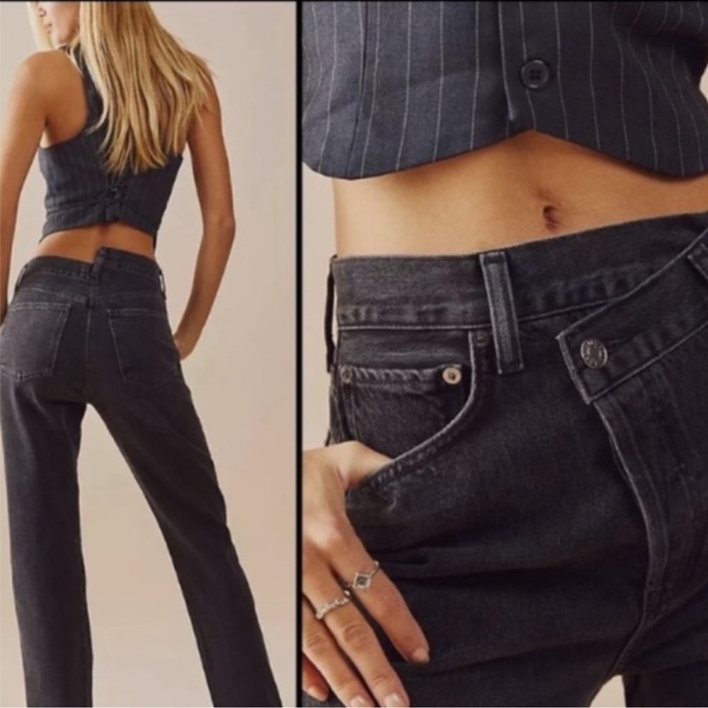 AGOLDE Criss Cross Straight Jeans